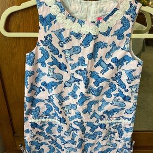 Lilly Pulitzer Pink and Blue Kids Casual Dress